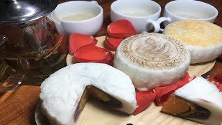 Mooncake Recipe Easy Custard Mooncake with running egg yolk filling Tasty [upl. by Tewell651]