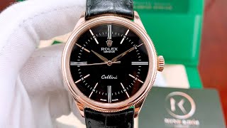 Hàng Lướt Giá Thanh Lý Rolex Cellini Time 50505 Vàng Đúc 18K Đen Huyền Bí Size 39mm Đời 062021 [upl. by Ynez]