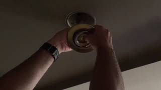 How to change a downlight bulb in the ceiling [upl. by Schnell]