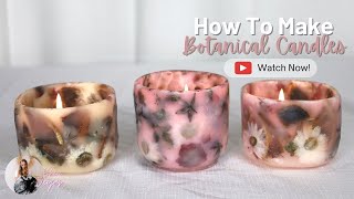 Making Botanical Tea Light Candles Holders [upl. by Bili]