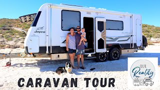 CARAVAN TOUR  Why we LOVE our tiny home on wheels for our Big Lap  Caravan Travel Australia [upl. by Hachmann]