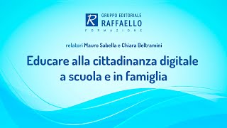 Educare alla cittadinanza digitale a scuola e in famiglia  16 dicembre 2019 [upl. by Nnylimaj752]