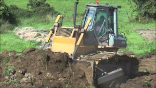 Komatsu D65PX Bulldozer working [upl. by Nuawad]