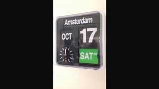 Habitat Karlsson Flip Clock  Habitat Karlsson Flap Uhr  Vintage flip clock  Amsterdam [upl. by Blase]