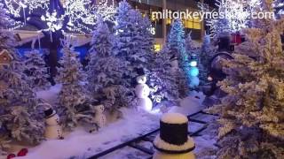 Christmas display at Middleton Hall in Centre MK in Milton Keynes 2016 [upl. by Mullins573]