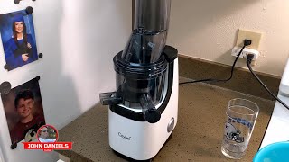 Review Caynel Slow Juicer 3rd Generation  Masticating Vertical Cold Press [upl. by Ashlie42]