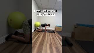 Quad Rock into PB w OH Reach mobility hipexercises physiotherapy hipmovement [upl. by Friedrich]