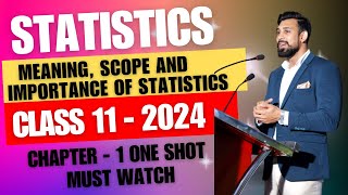 Meaning Scope and Importance of Statistics  Chapter 1  Introduction  Class 11  One Shot [upl. by Hough]