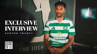 Whats On Celtic TV  Auston Trustys first interview as a Celtic player [upl. by Boorer]