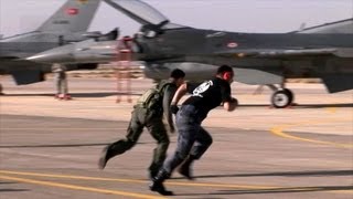 Jordanian Turkish American F16 Pilots Compete in Falcon Air Meet [upl. by Frissell21]