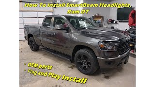 Ram 1500 DT 2019 2024 SmartBeam Automatic High Beam Headlight Install with Programming [upl. by Cassey820]