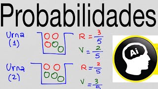 Probabilidades de dos urnas se extrae al azar una bola de cada urna [upl. by Catharina]