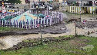 07162023 Easton PA  Bushkill Park Flooding [upl. by Shiri]