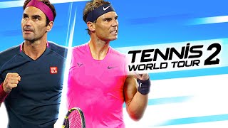 Tennis World tour 2 technique du service et frappe [upl. by Ahsemak300]