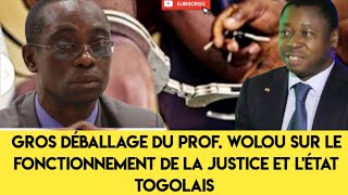 gros déballage du prof wolou sur le fonctionnement de la justice et lÉtat togolais [upl. by Luanne181]