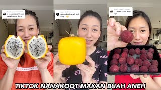 MELON BENTUKNYA KOTAK  TIKTOK NANAKOOT MAKAN BUAH UNIK amp ANEH [upl. by Carrelli652]