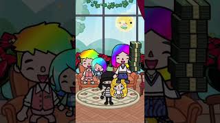 My parents hate me because i’m not rainbow hair😭 tocalifeworld tocaboca shrots [upl. by Kyd]