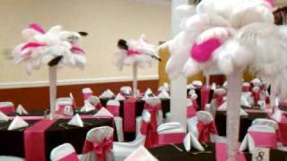 Ostrich Feather Centerpieces By Feathers By Angel [upl. by Ainedrag]