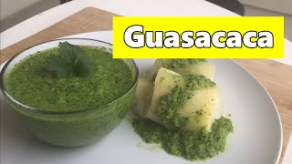 GUASACACA VENEZOLANA  Como Hacer Guasacaca Venezolana Sin Aguacate facil en 3 minuto receta casera [upl. by Einnaj]