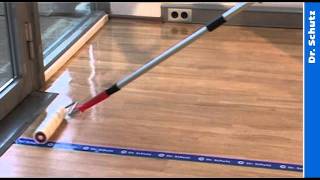 Floor coating and sealing of resilient floors with PU Sealer [upl. by Aralc]