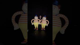 Behind the scenes with Tweedle Dee and Tweedle Dum puppets puppet puppetry puppets puppetmaker [upl. by Elac]