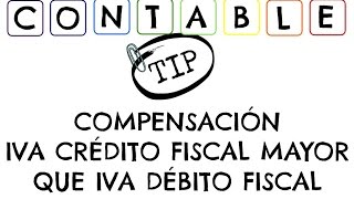 COMPENSACION IVA  CREDITOS FISCALES MAYORES A DEBITOS FISCALES [upl. by Dugas]