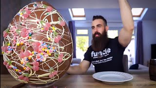 THE 30000 CALORIE EASTER EGG CHALLENGE  BeardMeatsFood [upl. by Attehcram]