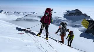 At rope transition on Vinson climb [upl. by Sower]