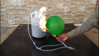 MINI GOBAR GAS PLANT AT HOME How To Make BioGas Plant Diy Experiment [upl. by Marissa]