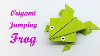 কাগজের ব্যাঙ বানানোhow to make a paper frogkagoj diye bang banano [upl. by Ij]