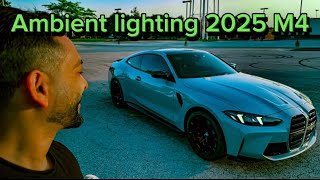 2025 BMW M4 ambient lighting  ceramic coating review [upl. by Threlkeld535]