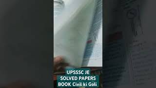 UPSSSC JE SOLVED PAPERS CIVIL Ki Goli upssscjecivil ₹UPSSSC JE civilengineering [upl. by Nona]