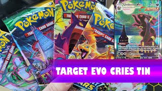 Giveaway Target Restock Evolving Skies Pokemon Tin [upl. by Leahcimal]