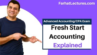 Fresh Start Accounting  Post Chapter 11 Bankruptcy  Advanced Accounting  CPA Exam FAR [upl. by Desiree]