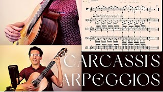 Carcassis Arpeggios AMAZING variety of exercises [upl. by Amelie]