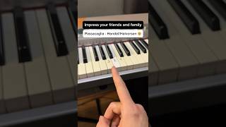 Passacaglia  HandelHalvorsen 🤯 Easy Piano Tutorial piano tutorial pianolessons passacaglia [upl. by Gena]