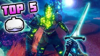 TOP 5 Quest 2 SWORD Games BEST Quest Sword Games 2022 [upl. by Nomaj567]