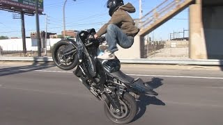 INSANE ILLEGAL MOTORCYCLE STUNTS amp TRICKS STUNT BIKE WHEELIES At Ride Of The Century ROC 2014 VIDEO [upl. by Jadd]