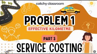 3 SERVICE  OPERATING COSTING PROBLEM 1  UGCF NEP SEM 4 BCOM H BCOM BBA CA CSCMA MCOM MBA [upl. by Kylynn]