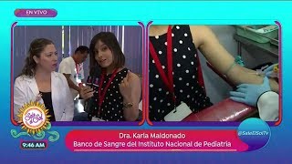 El Instituto Nacional de Pediatría necesita donadores de sangre  Sale el Sol [upl. by Doolittle596]