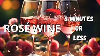 All you need to know about Rosé Wine in 5 minutes or less [upl. by Tanhya325]