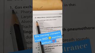 BSc nursing 🔥💯entrance 😊 exam 2025 trending short video bscnursingentranceexam chandnimedico [upl. by Sitnik811]