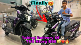 Taking Delivery Of Ntorq 125 Super Squad Edition 🥺❤  TVS Ntorq BS6 😍🔥 [upl. by Pattani]