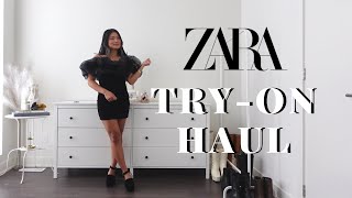 ZARA NEW IN HOLIDAY DRESSES TRY ON HAUL  FW 22 23 [upl. by Kaiulani]