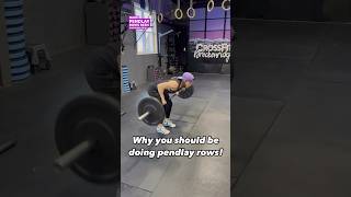 Pendlay Rows to improve your Olympic lifts crossfit olympicweightlifting strengthtraining [upl. by Annie136]