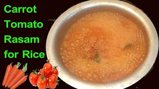 Carrot Tomato Rasam in teluguRasam with Carrotఎంతో రుచిగా క్యారెట్ తో రసంCarrot rasam for Rice [upl. by Polad]