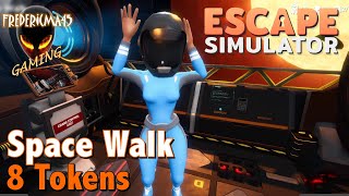 Escape Simulator  SPACE WALK Adrift in Space  8 Tokens Location  Dont Look at The Sun Achiev [upl. by Bathilda]