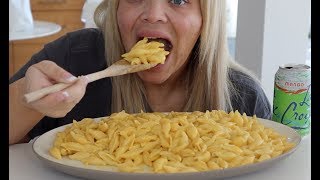 VELVEETA MAC AND CHEESE MUKBANG BIG BITES [upl. by Brill]