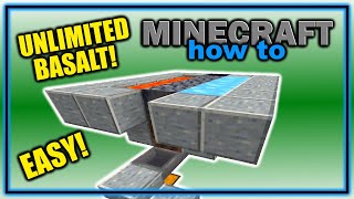 How to Make an EASY Basalt Generator in Minecraft pre121  Easy Minecraft Tutorial [upl. by Homovec]