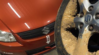 Deep Cleaning My Wifes Suzuki SX4 Rallycross Car [upl. by Shishko943]